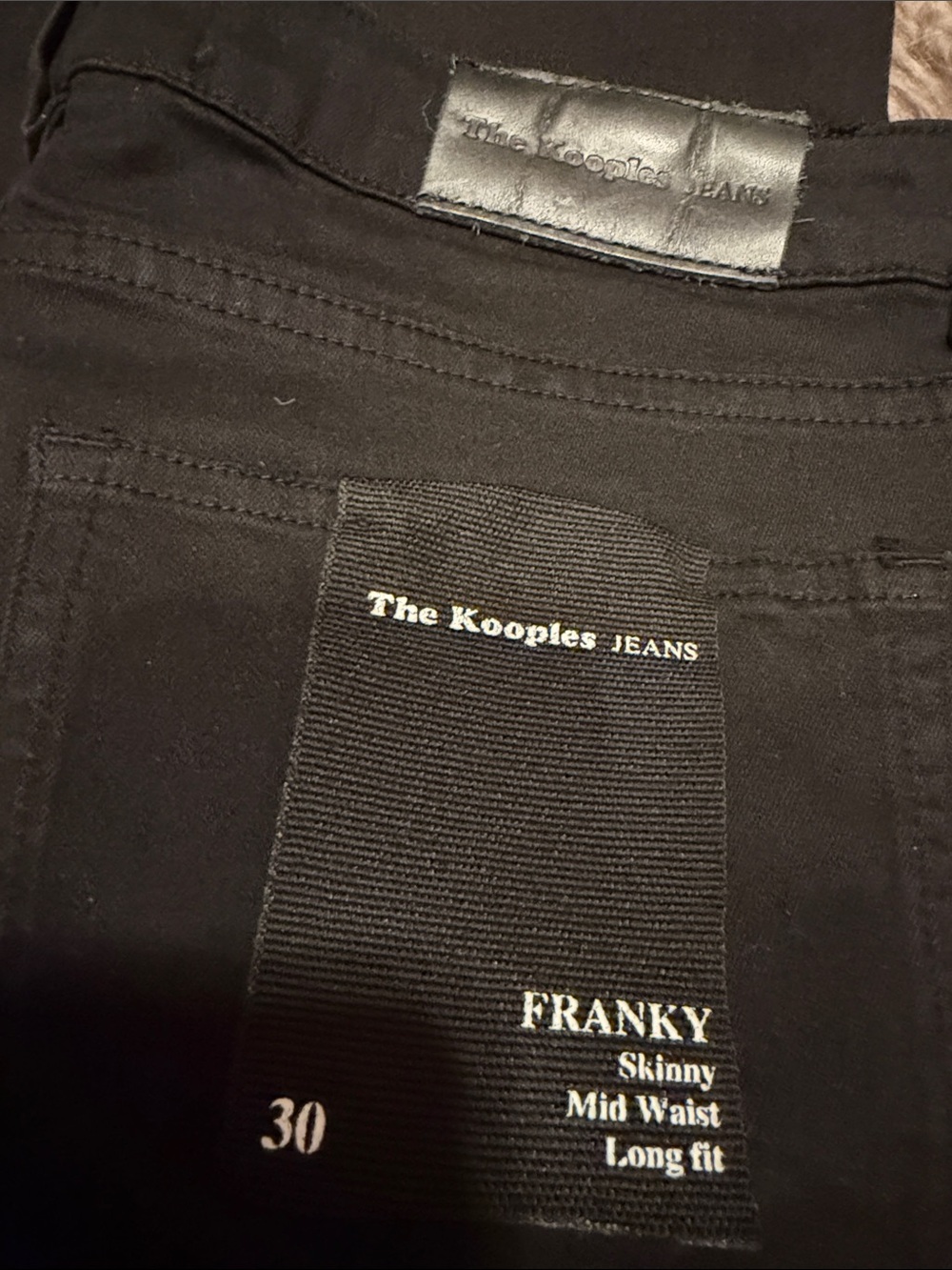 BNWT The Kooples FRANKY Skinny Jeans — Black